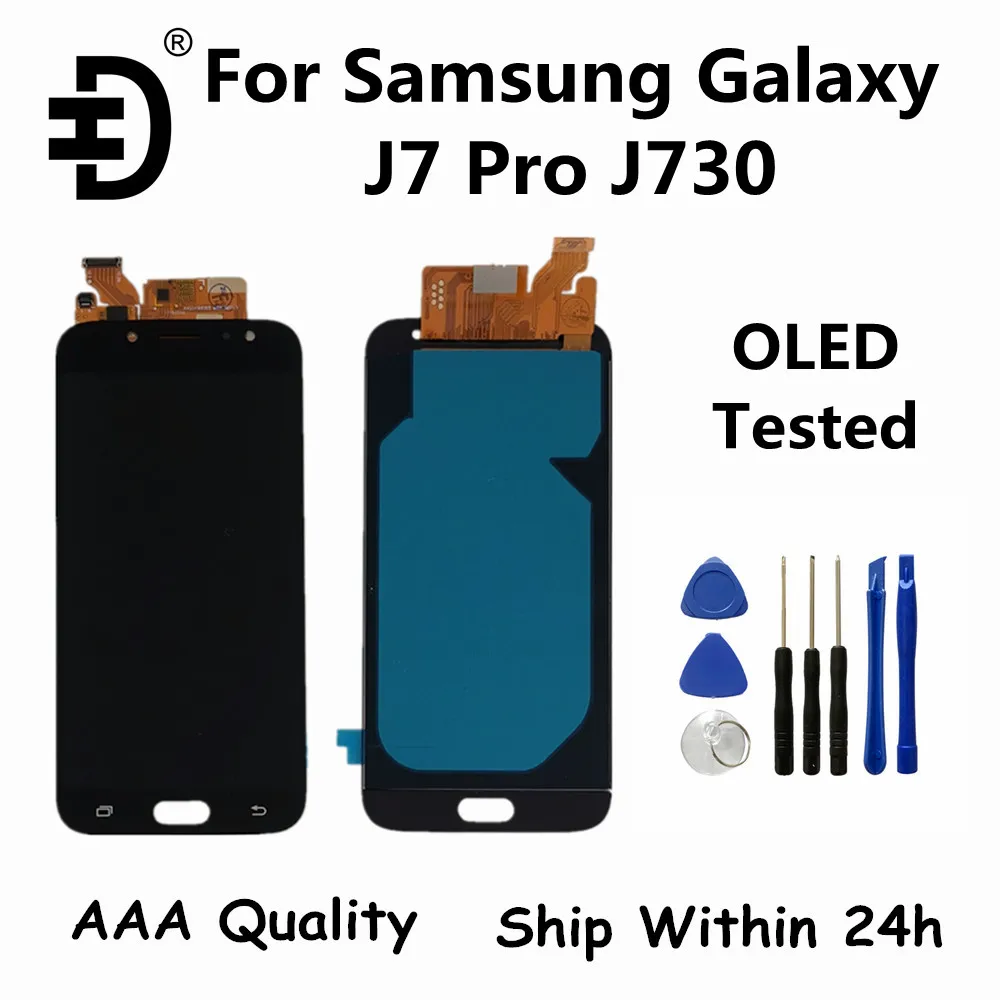 

OLED LCD Screen For Samsung Galaxy J7 Pro 2017 J730 LCD Display Touch Screen Digitizer Assembly For SAMSUNG SM-J730F Display