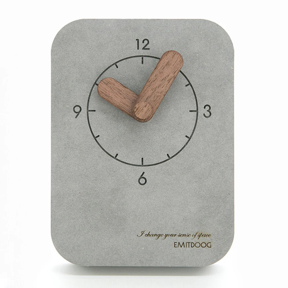 

Simple Modern Wall Watch Cute Small Pendulum Wall Clock Kids Bedroom Silent Creative Square Duvar Saati Home Decoration EB50WC