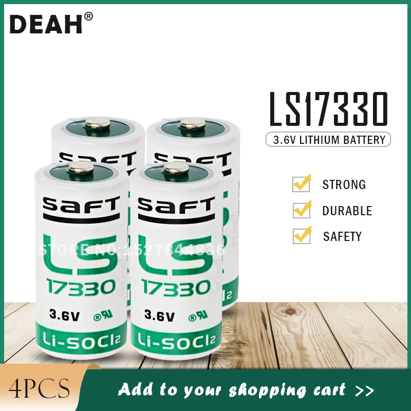 4 шт. оригинальный новый SAFT LS17330 3 6 В 2/3A одноразовые неперезаряжаемые батареи для