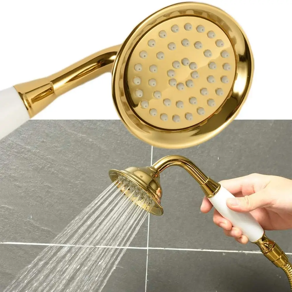 Винтажный ручной опрыскиватель для душа и дождя в форме телефона латунная