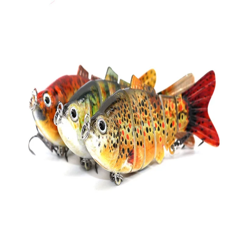 

10cm 19.5g 6 Multi Jointed Sinking Wobblers Fishing Lures Swimbait Pesca Hard Artificial Bait Pike/Bass Fishing Lure Crankbait