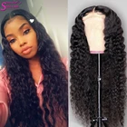 Парик с прозрачным кружевом Soul Lady 13x4, глубокая волна, Бесклеевой бразильский парик Remy 13x4 13x6 360, коричневый парик с волосами ребенка 150%