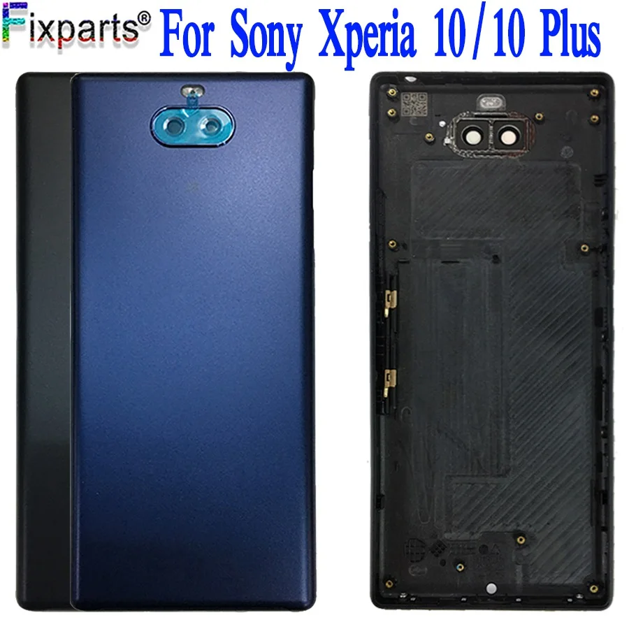 Новинка, для sony Xperia 10 Plus, задняя крышка, стекло, задняя крышка, крышка батареи, Крышка корпуса, чехол, запасные части для sony 10, крышка батареи