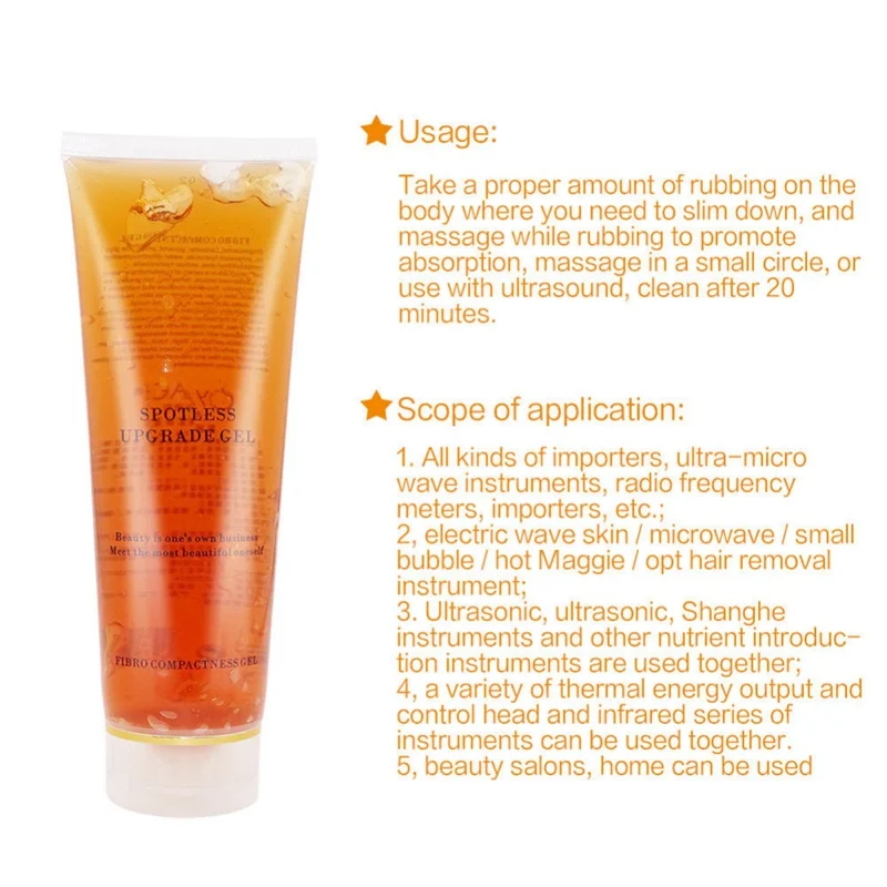 

Ultrasonic RF Massage Cavitation Body Slimming Firming Cream Lifting Skin Tighten Injecting Gel For Beauty Machine Fat Burner 30