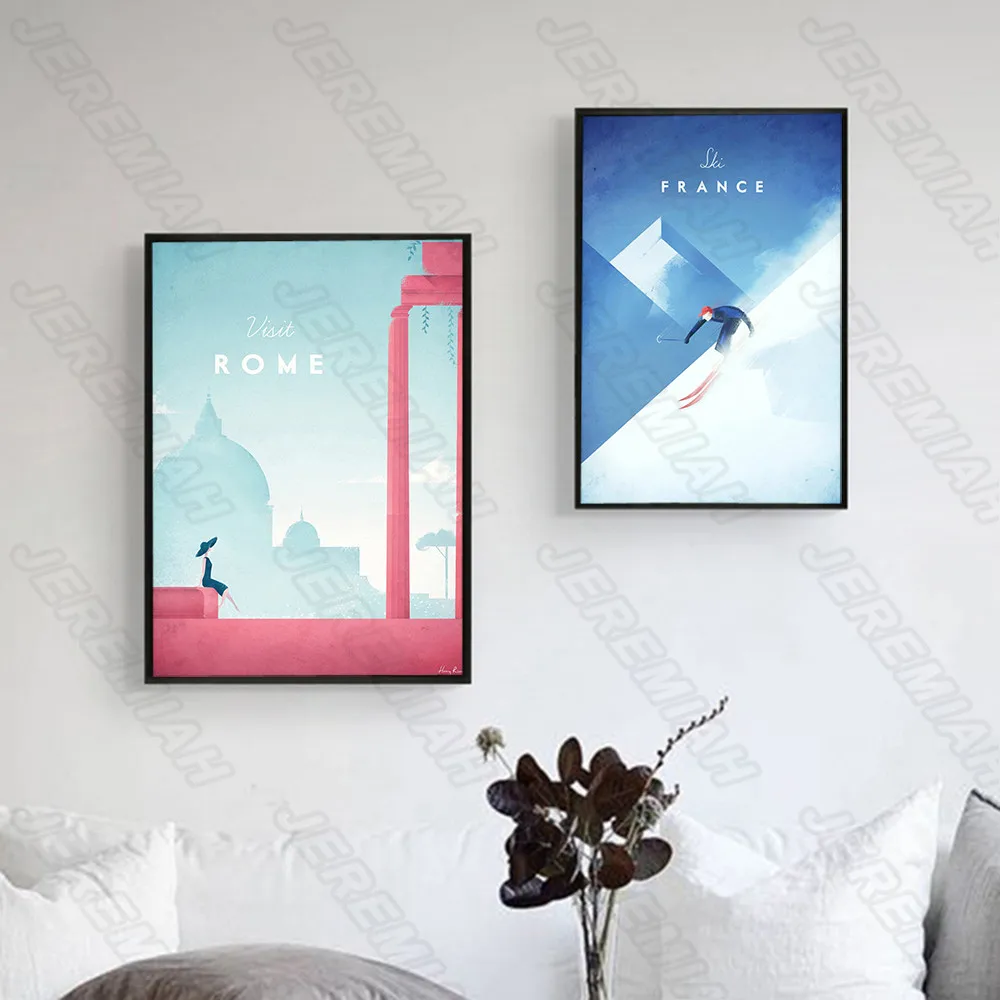 

House Beautiful Landscape Scenery Poster Nordic Style Wall Art Canvas Print Painting Modern Living Room Decoration