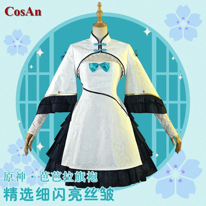 

Популярный костюм для косплея «Genshin Impact» «Барбара», милое красивое платье в китайском стиле Чонсам для вечеринки