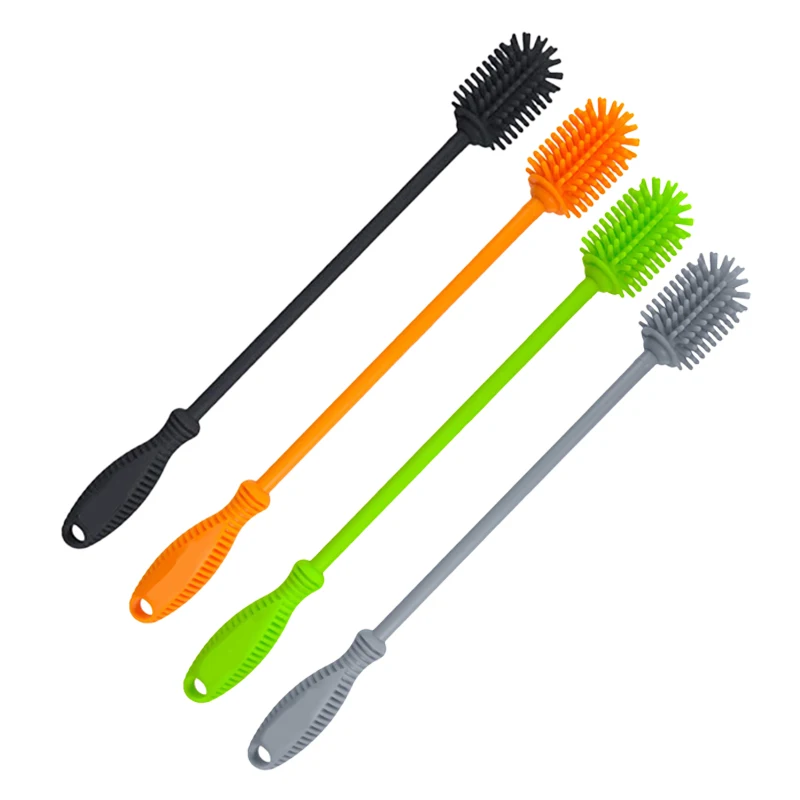 1 шт. силиконовые ершом бутылка моющее средство для ваших бутылки ваза керамики и