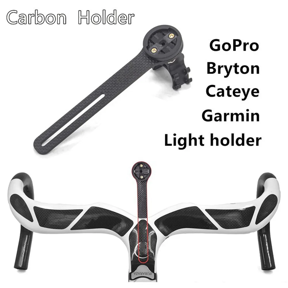 

Ultralight Bicycle Computer Mount Code Table Rack For Garmin Cateye Bryton Carbon Fiber Road Bike Camera/Stopwatch Mount Holder