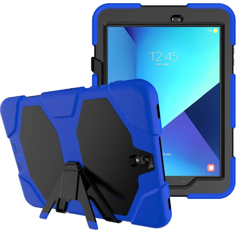 Модный силиконовый + поликарбонатный жесткий чехол накладка для Samsung Galaxy Tab S3 9 7 T820