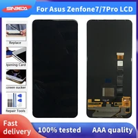 6 67original lcd for asus zenfone 7 pro lcd display touch screen repair parts replacement for asus zenfone 7 zs670ks display
