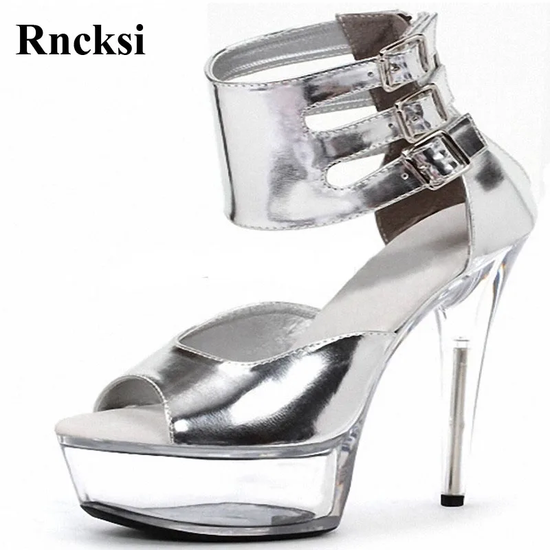 

Rncksi Silver High And Thick Bottom Club DJ Shoes In Europe And the Appeal For Women's Shoes Non-slip Anti-perspiration Sandals