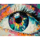 Tapb абстрактное искусство Красочные Глаза DIY живопись по номерам взрослые ручная роспись на холсте Раскраска по номерам домашнее настенное Искусство Декор