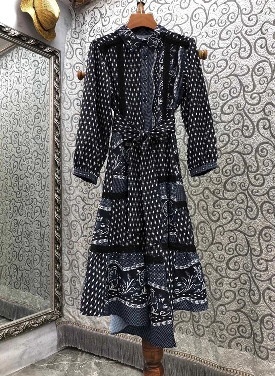 

Женское платье с завязками на талии, платье с длинным рукавом, 2021