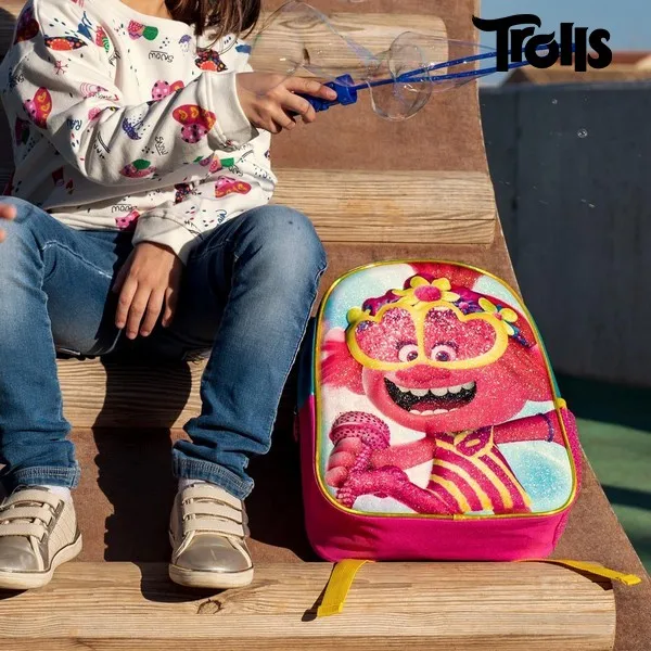 3D детская сумка тролли розовый | Багаж и сумки
