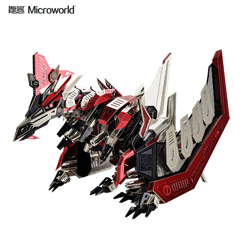 Microworld 3D металлическая головоломка динозавр Птерозавр модель наборы сделай сам