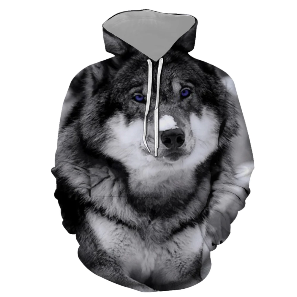 

wolf Print Convertible Hoodie Sweatershirt 3D print Tops Sweatshirt man customer design Sweatshirts man's Plus Size WY84