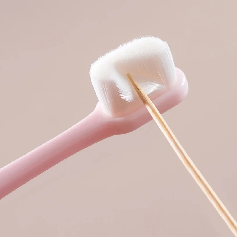 Ультра-тонкого мягкого волос Экологичные Зубная щётка Портативный зубная щетка