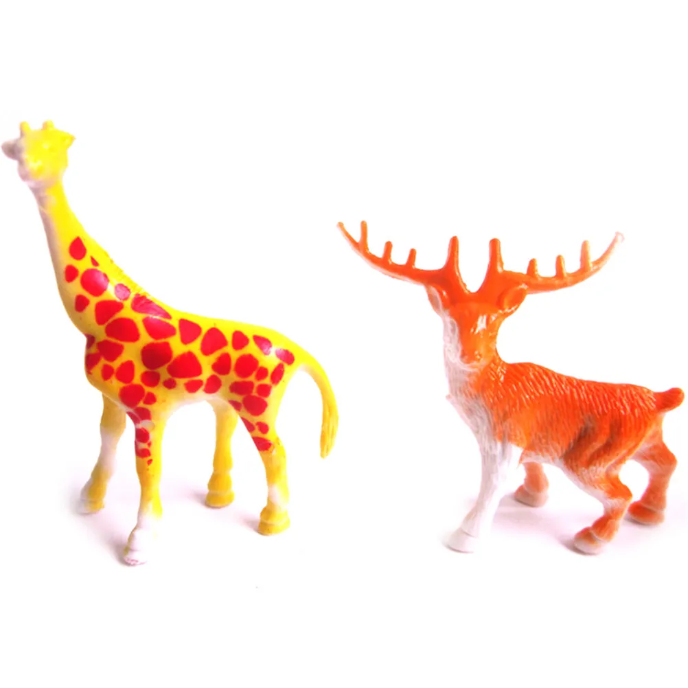 2021 с леопардовым принтом бегемот жираф Пластик из зооппарка рисунок тигра милые