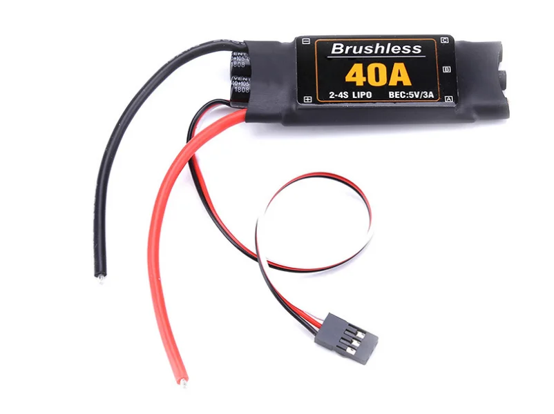 1 pieza 40A 2-4S sin escobillas ESC aviones piezas accesorios controlador de velocidad Motor RC juguetes FPV duradero helicópter | Игрушки и