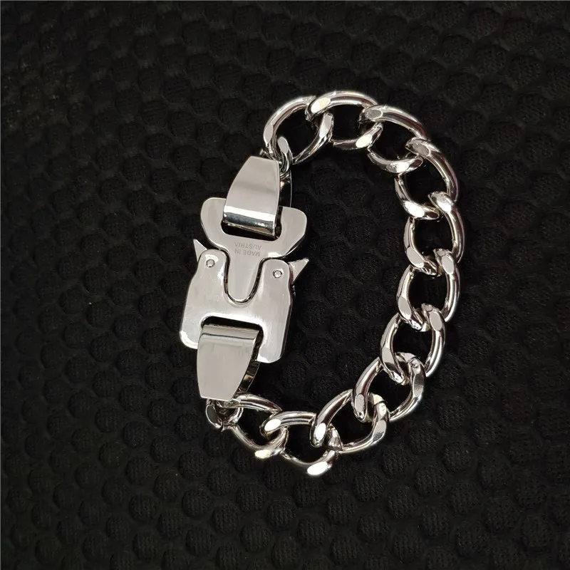

ALYX Chain Bracelets Men Women Hip-hop Best Quality alyx Metal Button Bracelet belts