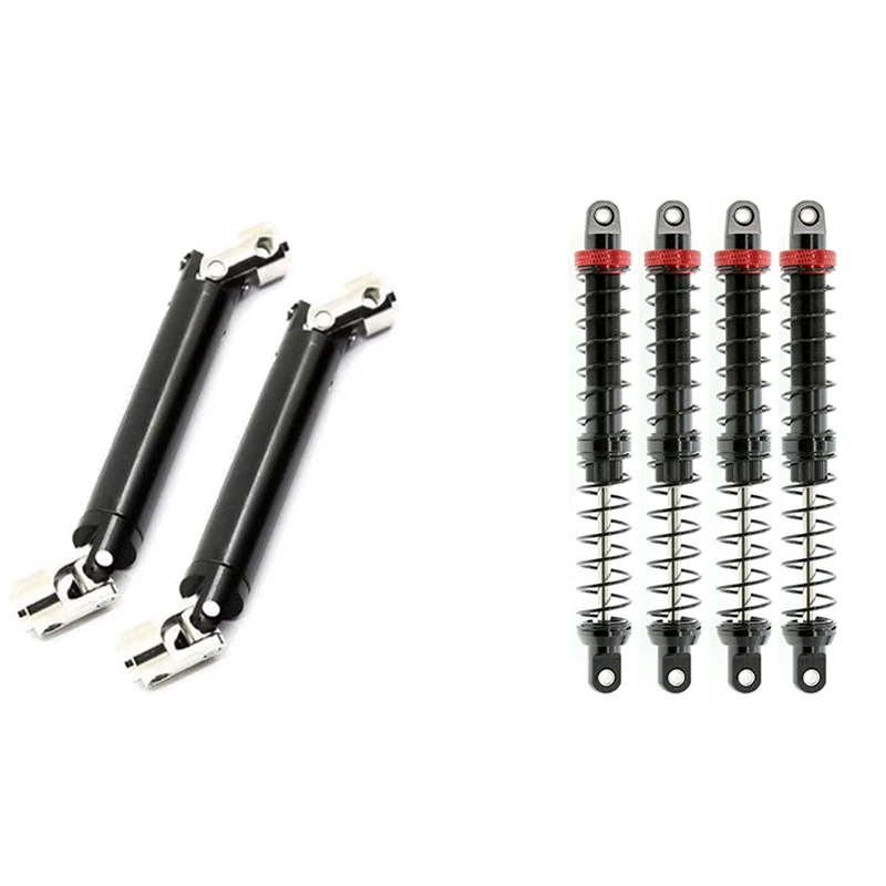 

2 шт., алюминиевый Средний приводной вал для 1/10 HSP SCX10 D90 94180 RGT18000 и 4 шт.