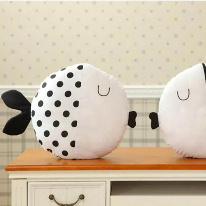 Подушка на спину в виде рыбы для влюбленных Casegrace милая плюшевая подушка