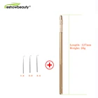 Вентиляционный иглы для кружево парики наращивание волос иглы с крючком-1 шт. набор профессиональных инструментов бронза вентиляции держатель крюковые иглы