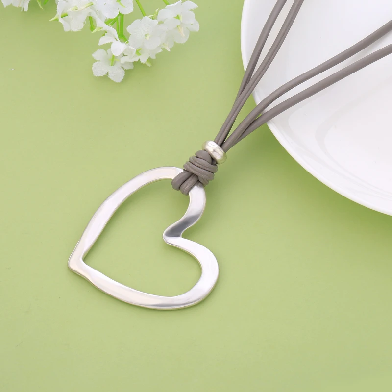 Ожерелье с подвеской в виде сердца для женщин ожерелье ручной работы из