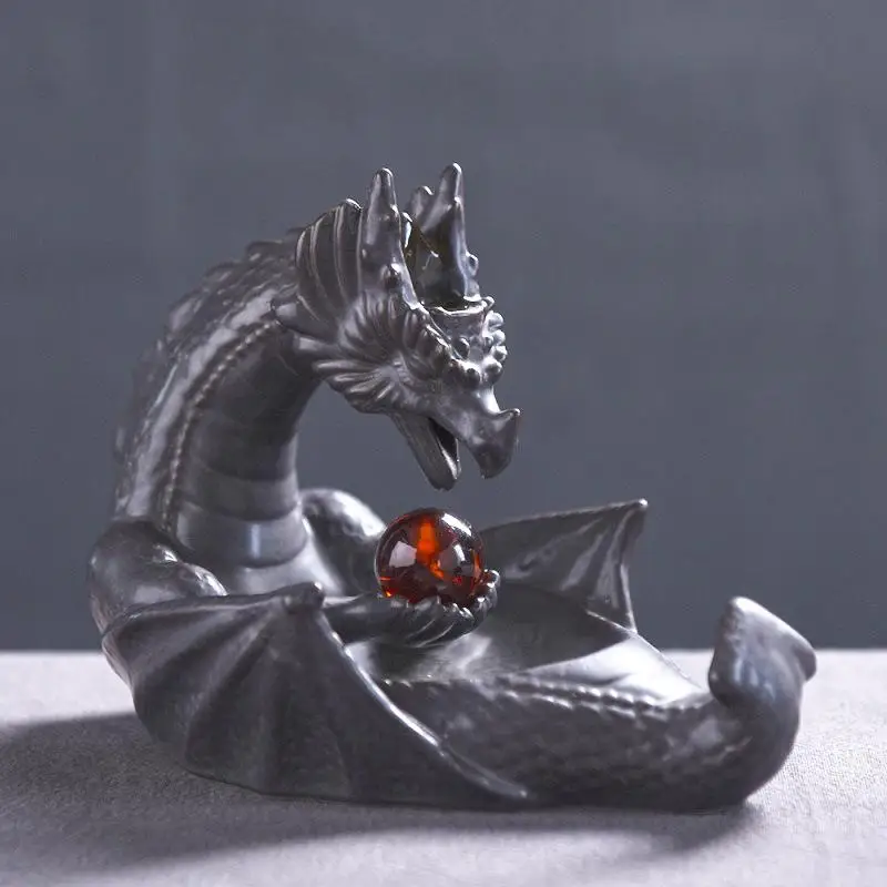 

Ceramic Backflow Incense Burner Incense Cone Sticks Holder Porcelain Censer Buddhism Incense Holder Quemador De Incienso
