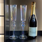 220 мл радужные шампанские канавки Премиум хрустальные ручные выдувные хрустальные бокалы шампанского на свадьбу юбилей день Святого Валентина подарок