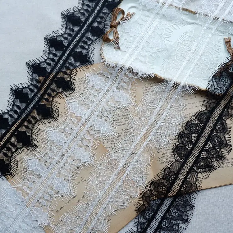 

Изысканная Двусторонняя кружевная вуаль для ресниц «сделай сам», свадебный Декор для дома, банты на шею, манжеты, Наплечные ремни, аксессуар...