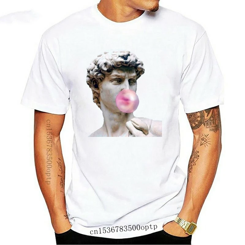 

New Michelangelo David T-Shirt David Sculpture Miguel Angel Unisex Art T-Shirt Casual Print Fashion Tee Shirt