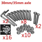 Детские роликовые коньки patines катание ось 6 мм болты гаечный ключ Набор втулок 4 мм шестигранный ключ инструмент рукава Буша Коньковые аксессуары