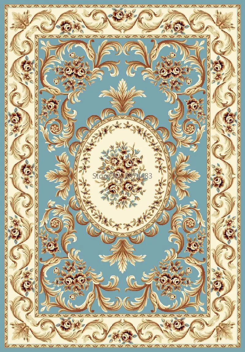 Современный жаккардовый ковер для гостиной бытовой Европейский толстый спальни