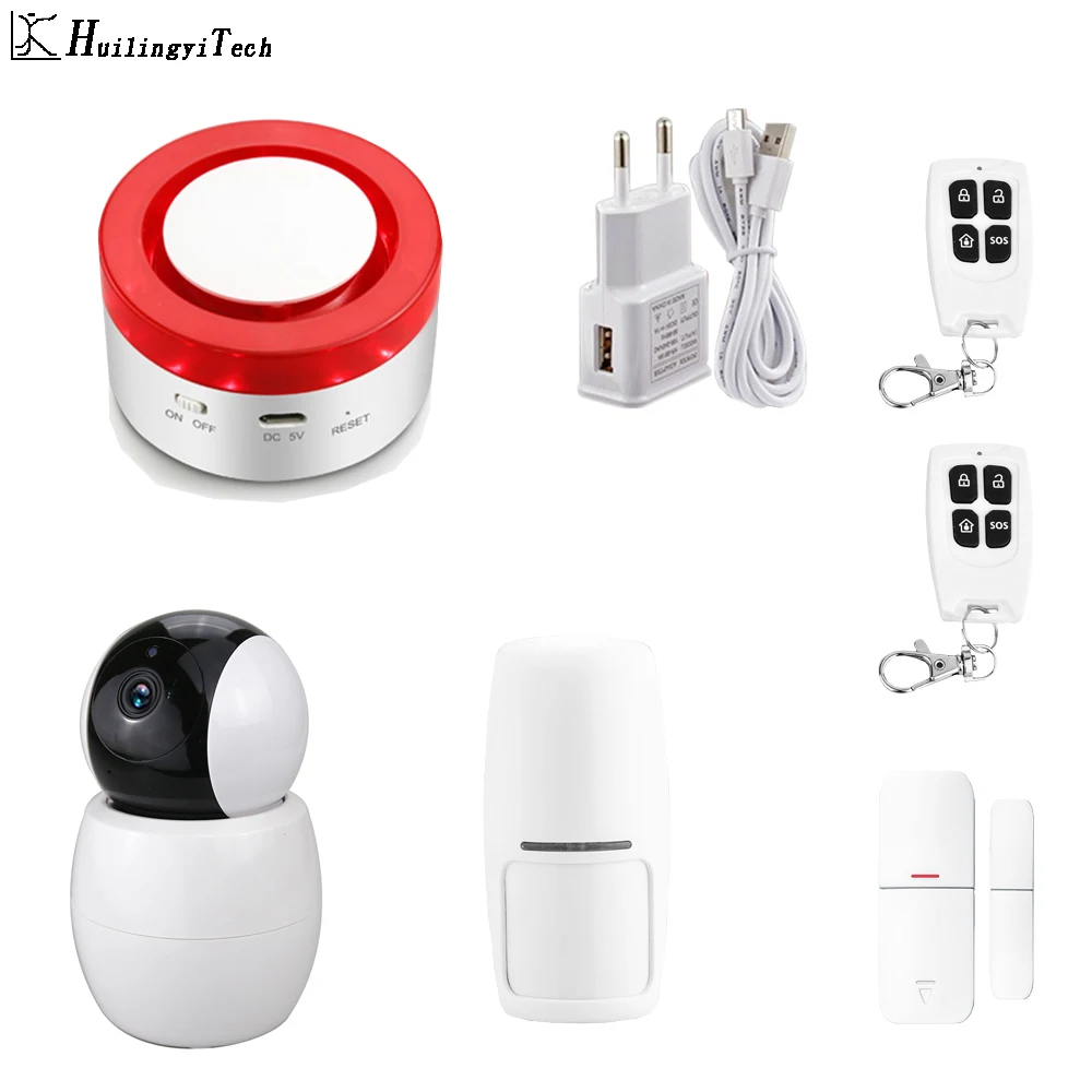 

Tuya Smart Life Wireless Home Security Alarm System APP Control With Auto Dial Motion Detector Sensor Burglar Alarm System