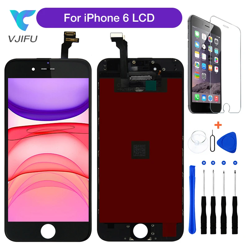 ЖК-дисплей 4 7 дюйма AA +++ для iPhone 6 дисплей с сенсорным экраном и дигитайзером в