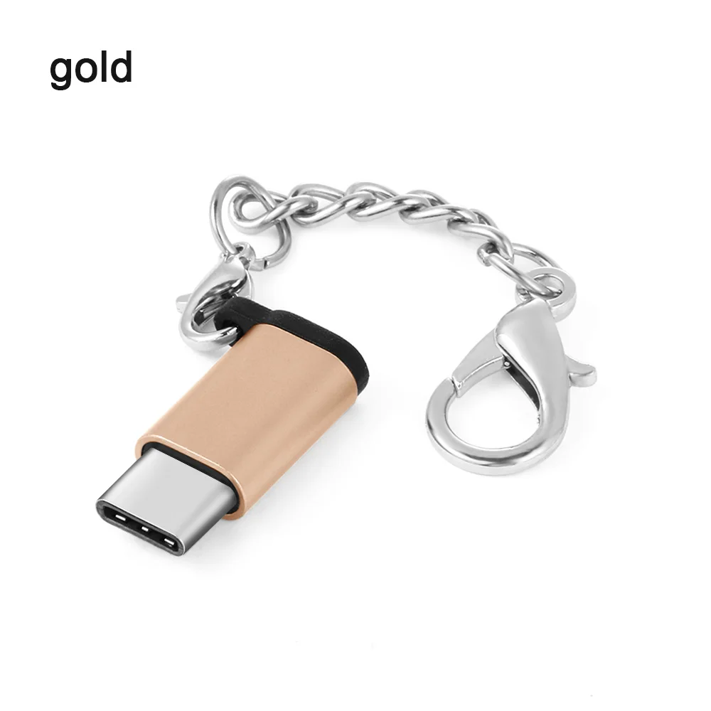 1 шт. type C OTG адаптер Micro USB Женский USB-C Мужской USB 3,1 конвертер адаптер для Android huawei шнур для связки ключей аксессуары для телефонов