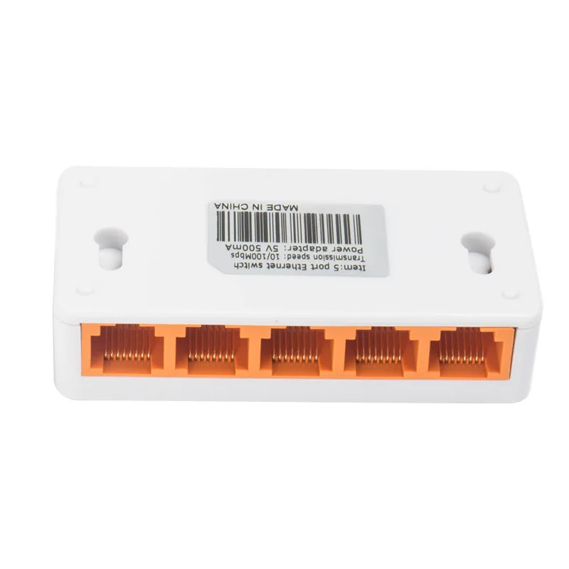 5 портов 100 Мбит/с быстрый Ethernet Lan Rj45 сетевой коммутатор настольный ПК с адаптером