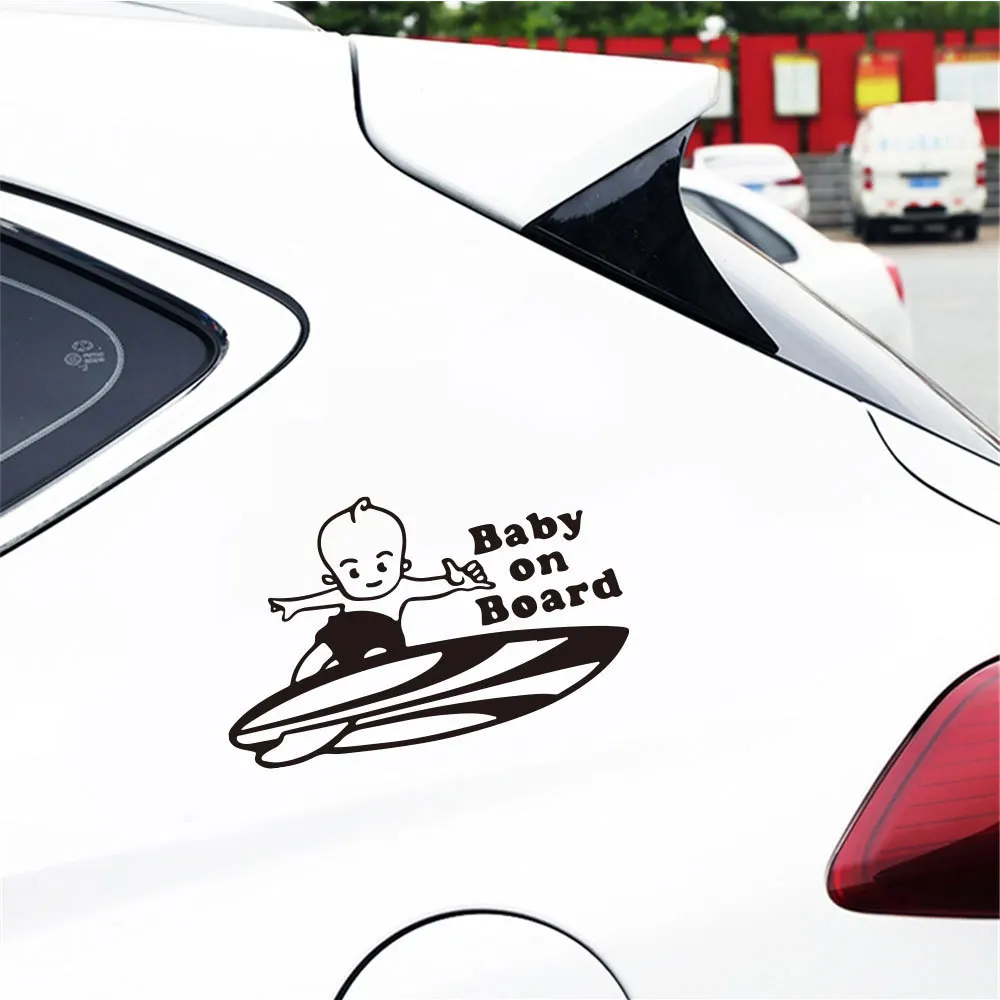 Виниловая Детская Наклейка на борту автомобиля, съемная наклейка, автомобильный Декор любого размера, креативная Автомобильная задняя наклейка, декор HQ627