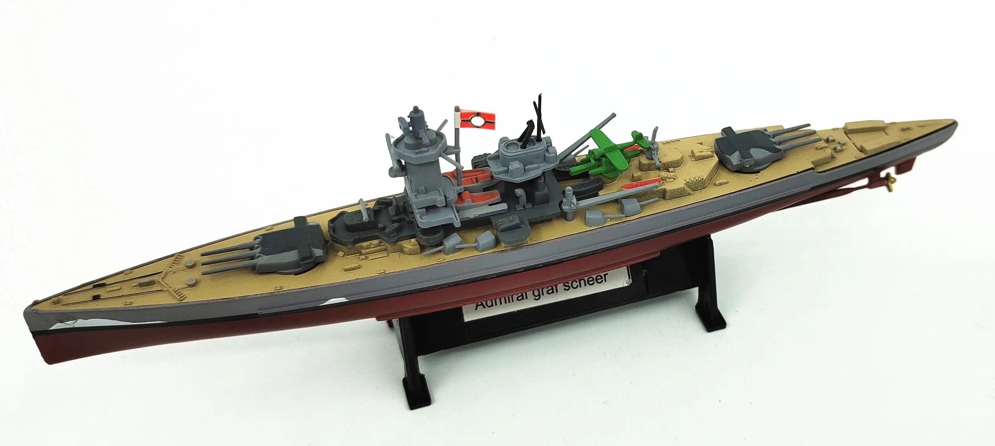 1: 1000 немецкая модель корабля admiral Mini бронированный корабль военного корпус из