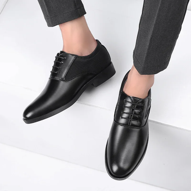

New Spring Fashion Oxford Business Men Shoes Genuine Leather High Quality Soft Casual Breathable Men's Flats Free Shipping Shoes