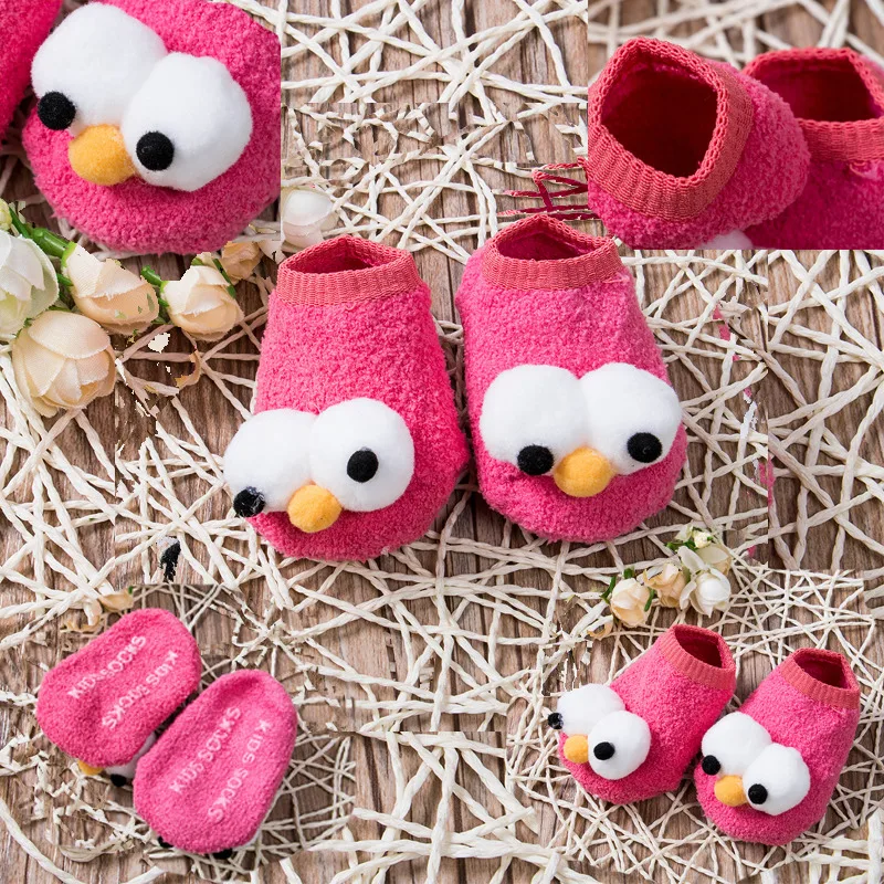 Нескользящие носки для обуви детей 0-18 месяцев детская теплая обувь с героями