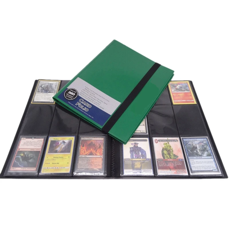 Карманный держатель для карт вместимостью 360 альбомы бандажей MTG Magic Yugioh Прямая