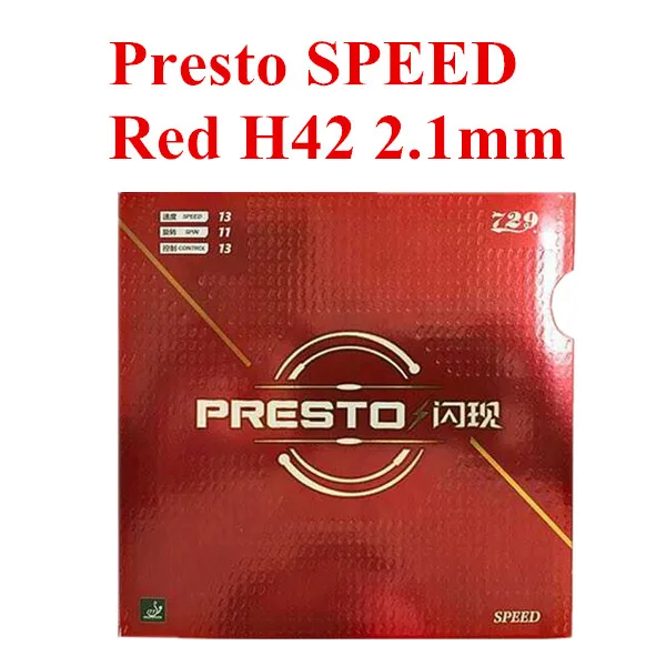 Speed 2.1mm H42 Red Оригинальные 729 PRESTO MAX Janpan импортные губки для торта, покрытие для настольного тенниса/резина для пинг-понга - Цвет: Speed 2.1mm H42 Red
