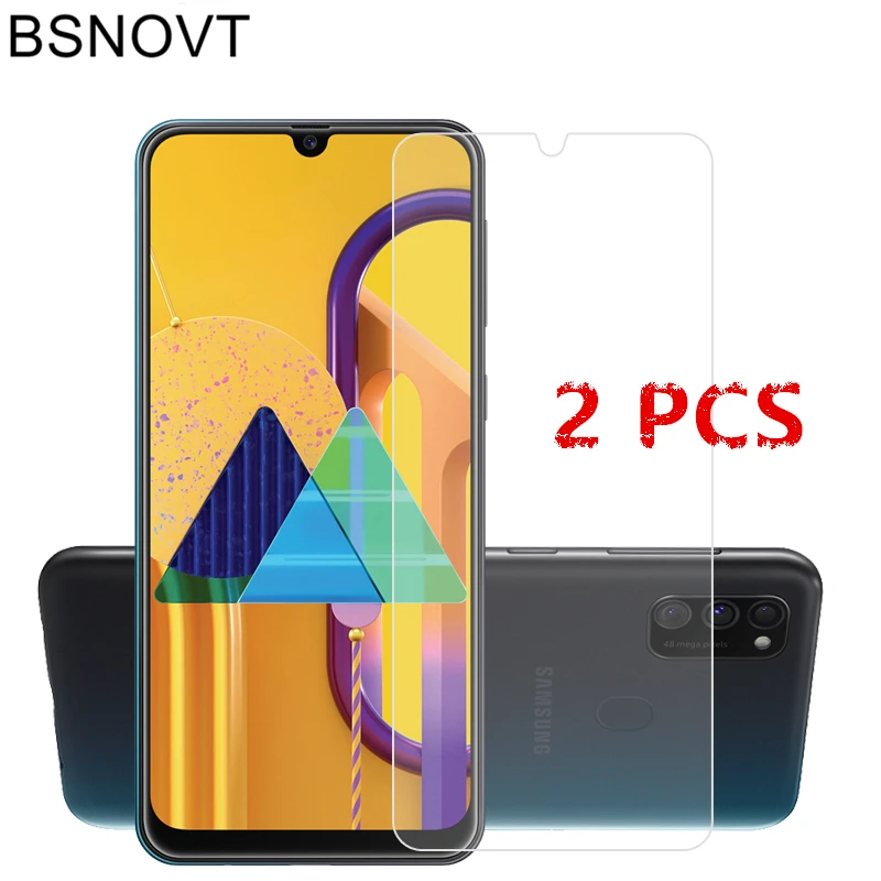 2 protectores de pantalla para Samsung Galaxy M30s vidrio templado para Samsung M30s pel&iacute;cula para Samsung M30s vidrio de 6,4 pulgadas BSNOVT-2