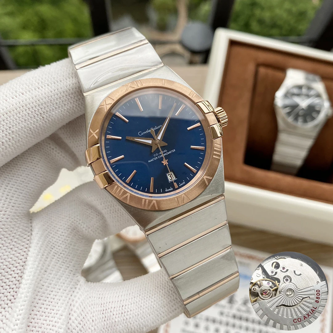 

New Classic Luxury Men's Explosive Watch Stainless Steel Quartz Watch Clock Sports Waterproof Multifunctional AA+