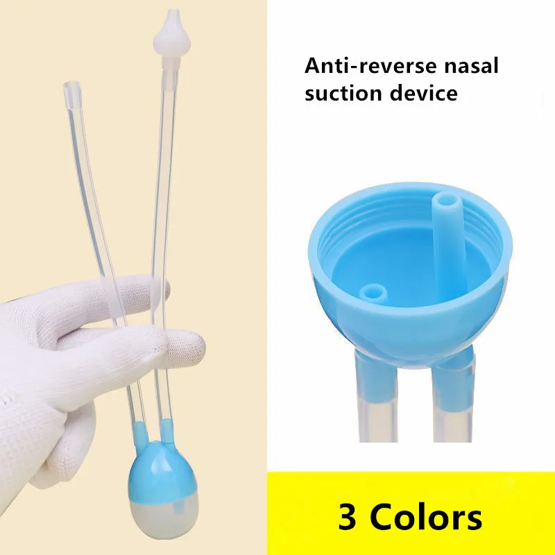 Новорожденный ребенок вакуумный отсасывающий носовой аспиратор Безопасность