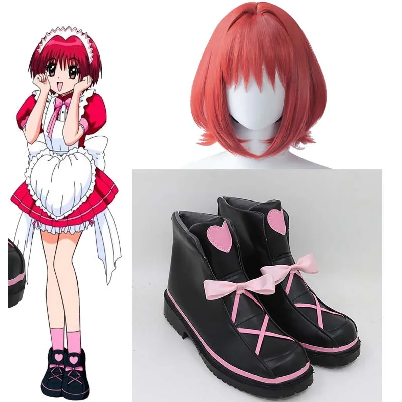 

Аниме Токио Mew Momomiya Ichigo черные ботинки Лолита ботинки Хэллоуин косплей костюм аксессуары реквизит 35-48 женский и мужской парик