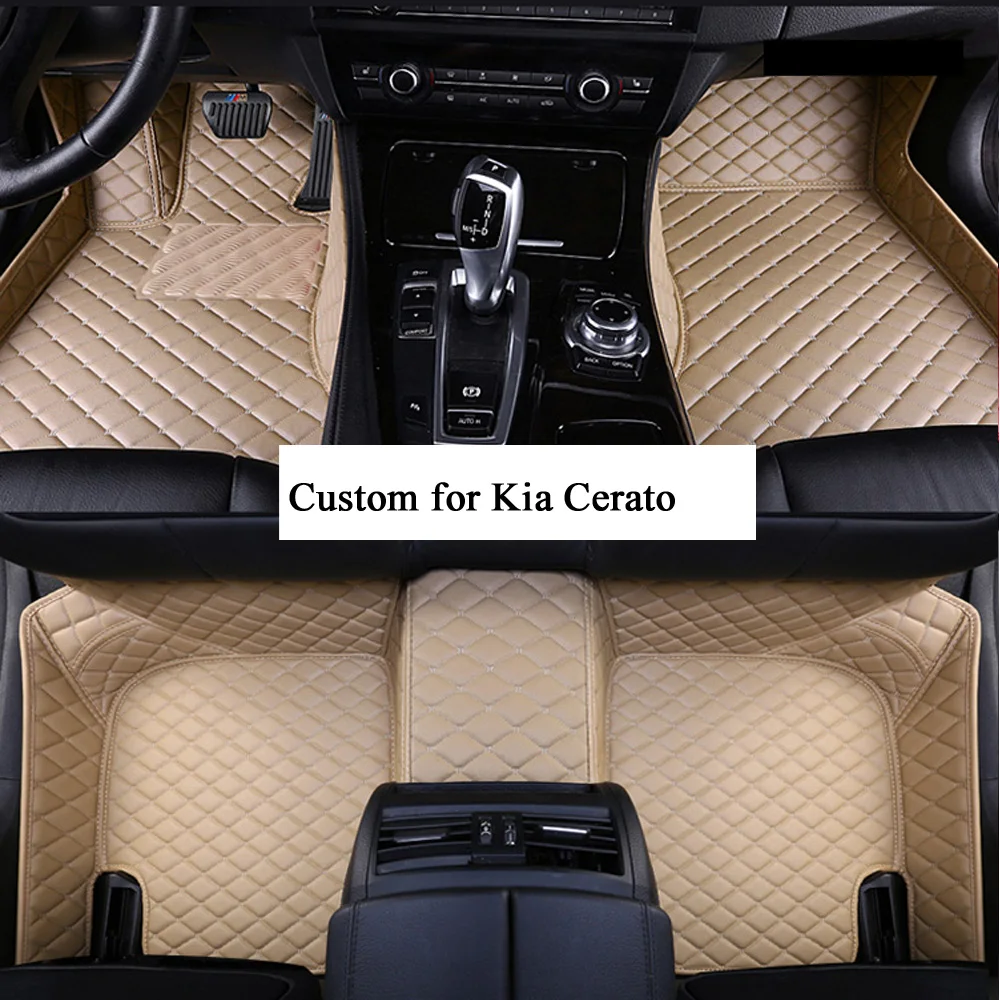 

Car Floor Mats for Women and Men Artificial Leather Mat for Kia Cerato