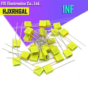 20 шт. конденсатор для коррекции 1NF 102J 100V 5 мм полипропиленовая защитная пленка пластиковая пленка конденсатор новый оригинальный